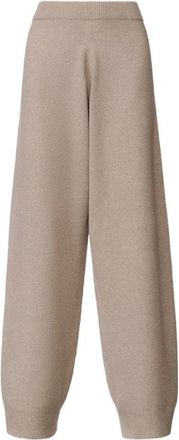 Fabiana Filippi Casha Broek - Dames - Wijde Broeken - Bruin - M - Wol - Broeken