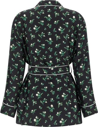 Dolce & Gabbana Womens Black Silk Blouse