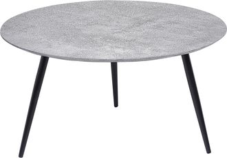 Beliani Beliani - Mesa De Centro Gris Negro 79 Cm Mdf Moderno Sala De Estar Dormitorio Effie