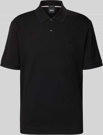 HUGO BOSS Regular Fit Poloshirt aus reiner Baumwolle Modell C-PARRIS in Black, Gr&ouml;&szlig;e XXXL
