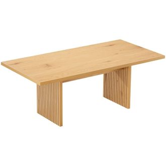 Happy Garden Mesa de centro rectangular de madera de estilo escandinavo 120cm