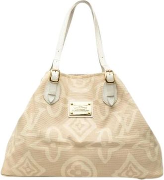 Louis Vuitton Pre-owned Tahitienne Cabas GM - Dames - Vintage Shopper - Beige - ONE Size - Leer - Vintage