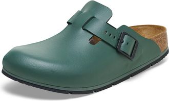 Birkenstock Damen Herren Boston Pro Hausschuhe Leder Pantoletten - Clogs - Zertifiziert nach EN ISO 20347:2043 - Berufsschuhe f&uuml;r Medizin, Gastronomie und Service