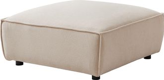 Pascal Morabito Puf de pana beige BORORE de Pascal Morabito