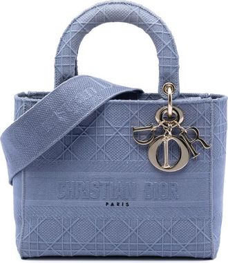 Dior Pre-owned Dior Medium Canvas Cannage Lady D Lite Ladies ESUY5XI1OBI0WYET
