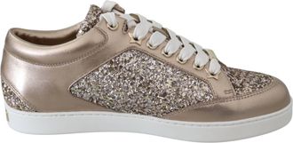 Jimmy Choo London Womens Leather Miami Sneakers In Ballet Pink
