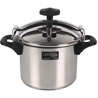 cofan Olla Presi&oacute;n Inox Modelo Polenta Inducci&oacute;n 8 Lt, Olla A Presi&oacute;n Cl&aacute;sica Modelo Polenta De Inducci&oacute;n Antiadherente. Est&aacute; Fabricada En Acero Inoxidable 