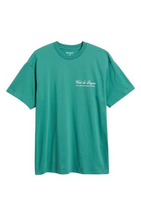 Carhartt Work in Progress Cloud Heart Organic Cotton Jersey Graphic T-Shirt in Lily at Nordstrom, Size Xx-Large