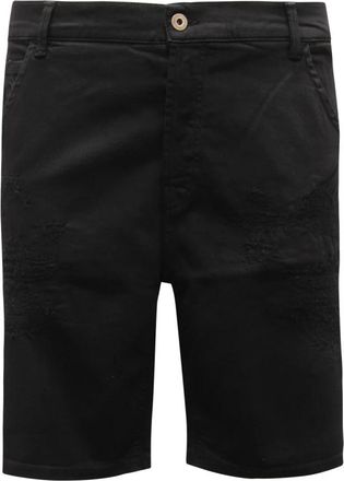 Dondup Regular Fit Shorts - Heren - Korte Broeken - Zwart - W38 - Katoen - Korte Broeken