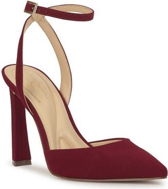 Jessica Simpson Ocanna Ankle Strap Pointed Toe Pump in Granada at Nordstrom, Size 7.5