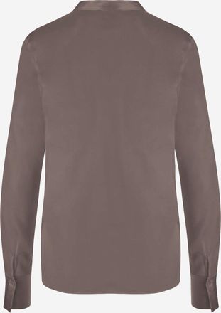 F.it Womens Shirt Stretch Silk - Taupe