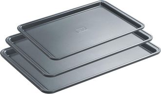 Black+Decker Black+Decker 3 Pc Carbon Steel Cookie Sheet Set