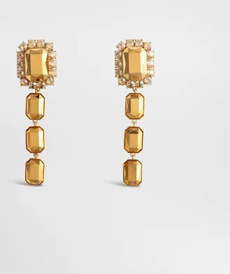 Dolce & Gabbana Earrings With Stones - Woman Gold Metal Onesize