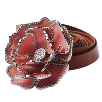 Valentino Pre-owned Vintage Floral Knot Belt - female - Valentino Vintage - Vintage Belts - Brown - ONE SIZE - Pre-owned