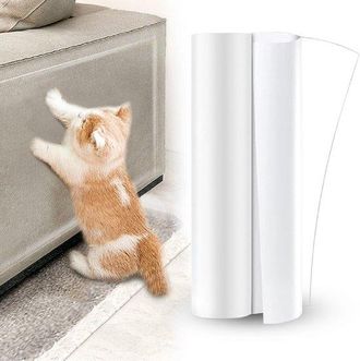 OEM Protector Contra Ara&ntilde;azos Gato, Protector Sof&aacute; Adhesivo Sola Cara Esquinas Flexible Debajo Garras Gato, Cinta Repelente Ara&ntilde;azos (45 Cm 5, 5 M