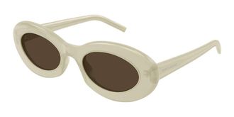 Saint Laurent SL 594 011 Womens Sunglasses White Size 52 - Free RX Lenses - Free RX Lenses