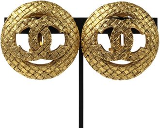 Chanel Brass Clip Earrings (Pre-Owned)