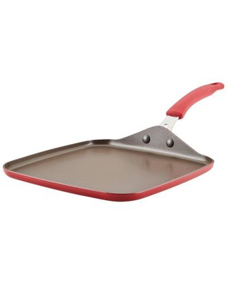 Rachael Ray Cook + Create Aluminum Nonstick Square Stovetop Griddle Pan, 11In