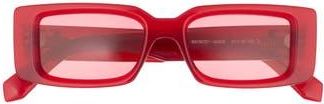 Off-white 50mm Arthur Rectangular Sunglasses in Burgundy Burgundy at Nordstrom Rack