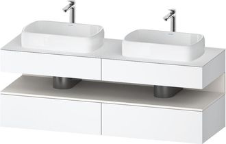 Duravit Duravit Qatego Consola Mueble Bajo Lavabo, 2 Extensiones, 2