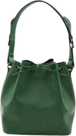 Louis Vuitton Pre-owned Bucket Bags, female, Green, Size: ONE SIZE Pre-owned Epi Petit Noe Shoulder Bag M44104