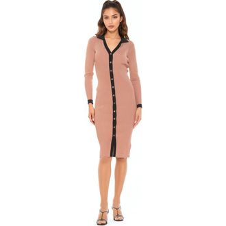 Alexia Admor Cordelia Dress in Camel at Nordstrom, Size Medium