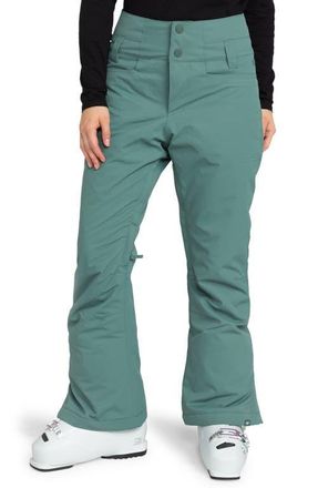 Roxy Rising High Waterproof Shell Snow Pants in Sea Pine G at Nordstrom, Size X-Large