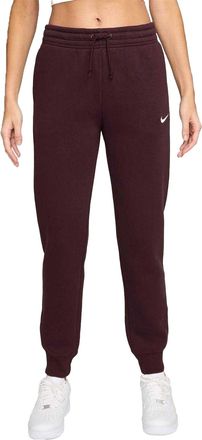 Nike Phoenix fleece-joggingbroek met middelhoge taille voor dames (Bourgondi&euml;)
