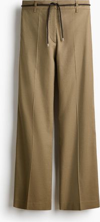 H&M Bootcut-Hose aus Leinengemisch - Green