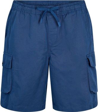Timberland Mens Solid Patterned Cargo Casual Shorts in Dark Denim - Blue - Size Medium