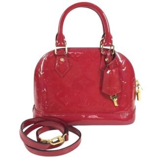 Louis Vuitton Pre-owned Handbags, female, Red, Size: ONE SIZE Pre-owned Monogram Vernis Shoulder Bag