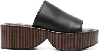 Robert Clergerie Mules Firsta 65mm - Nero