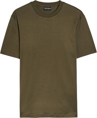 Emporio Armani Logo Jersey T-shirt - Dark Green - Xxl