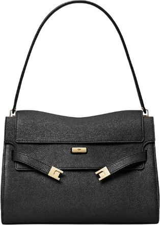 Tory Burch Lee Radziwill Large Bag - Dames - Schoudertassen - Zwart - ONE Size - Leer - Tassen