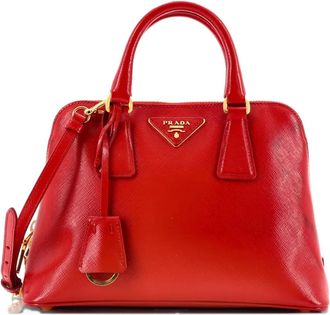 Prada Promenade Bag Saffiano Leather Small satchel - Rood