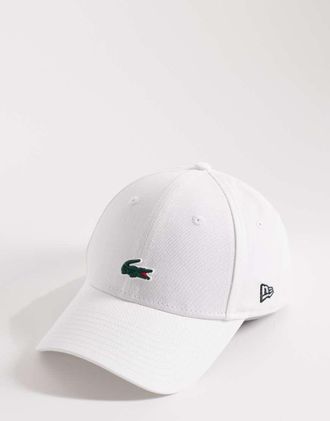 Lacoste x New Era - 9forty - Cappellino bianco con logo