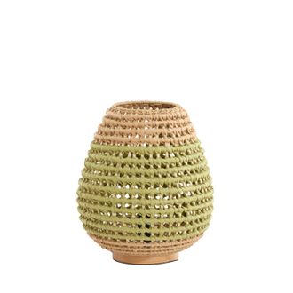 Light & Living L&aacute;mpara De Mesa - Kalipa - Verde - Rotan - - Light&living