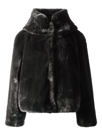 Perfect Moment faux fur hooded jacket - women - Polyester/Polyester - S - Black