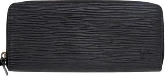 Louis Vuitton Pre-owned Wallets, female, Black, Size: ONE SIZE Pre-owned Leather Wallet