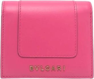 Bulgari Pre-owned Vintage Portemonnee - Dames - Vintage Accessoires - Roze - ONE Size - Leer - Vintage