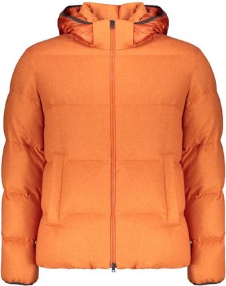 Herno Coats - Heren - Gewatteerde jassen - Oranje - L - Jassen