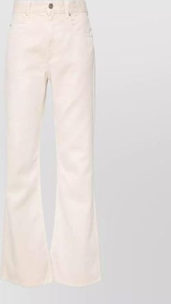 Isabel Marant high waist bootcut denim trousers belt loops