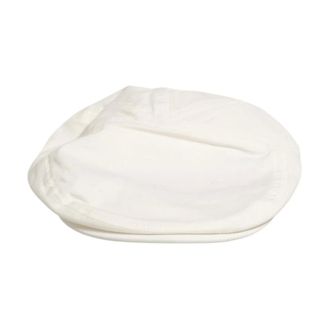 Dolce & Gabbana Hats, male, White, Size: ONE SIZE Cotton Blend Leather Trim Flat Cap Hat