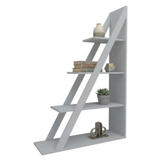Dmora Biblioteca Camaiore, Librer&iacute;a 3 Estantes, Instalaci&oacute;n Libre, Estructura Vertical, 100x30x150h Cm Blanco