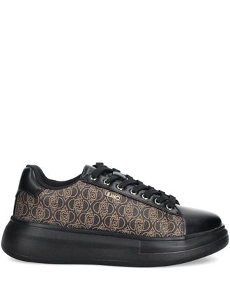 Liu Jo logo-print sneakers - Zwart