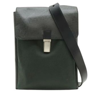 Louis Vuitton Pre-owned Cross Body Bags, female, Green, Size: ONE SIZE Pre-owned Taiga Shoulder Bag