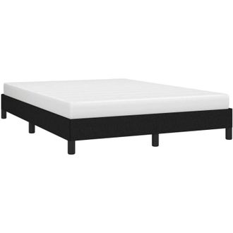 vidaXL Cama sin colchón tela negro 140x190 cm Vidaxl