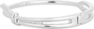 Nordstrom Rack Demi Fine Knotted Bangle Bracelet in Silver at Nordstrom Rack