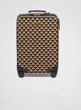 Prada Symbole embroidered fabric trolley