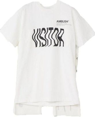 AMBUSH White Cotton Mens T-Shirt